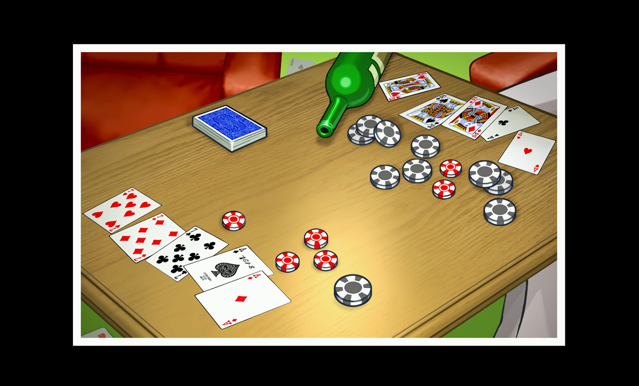Покерный стол.