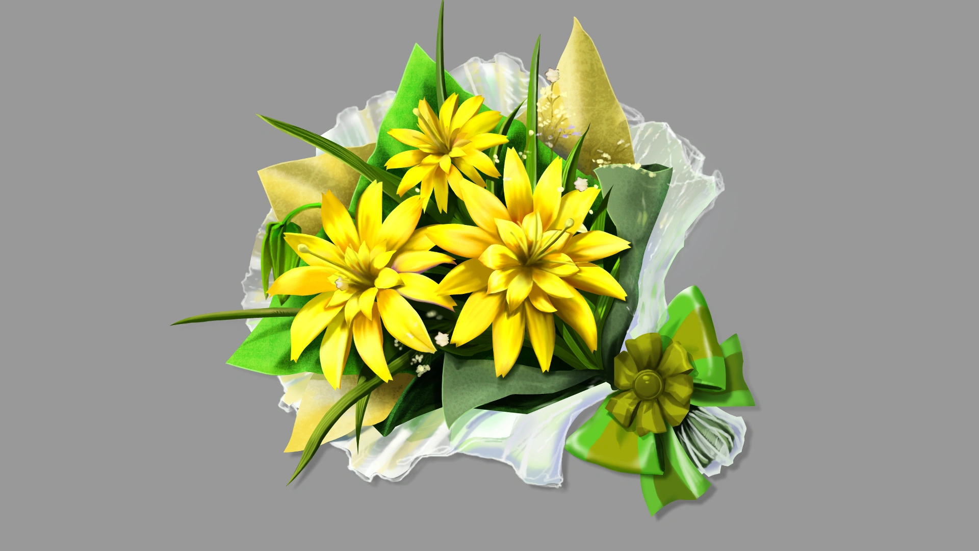 Букет львиных лилий.