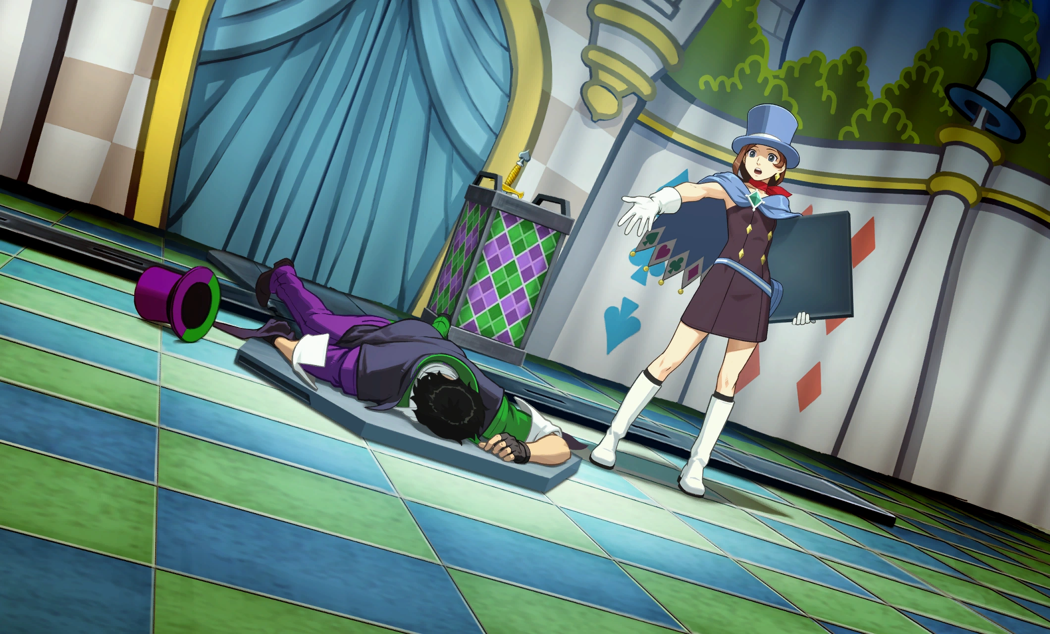 Стоя в шоке от неподвижного тела мистера Риуса.