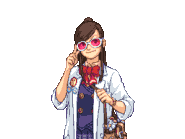 Поправляет очки