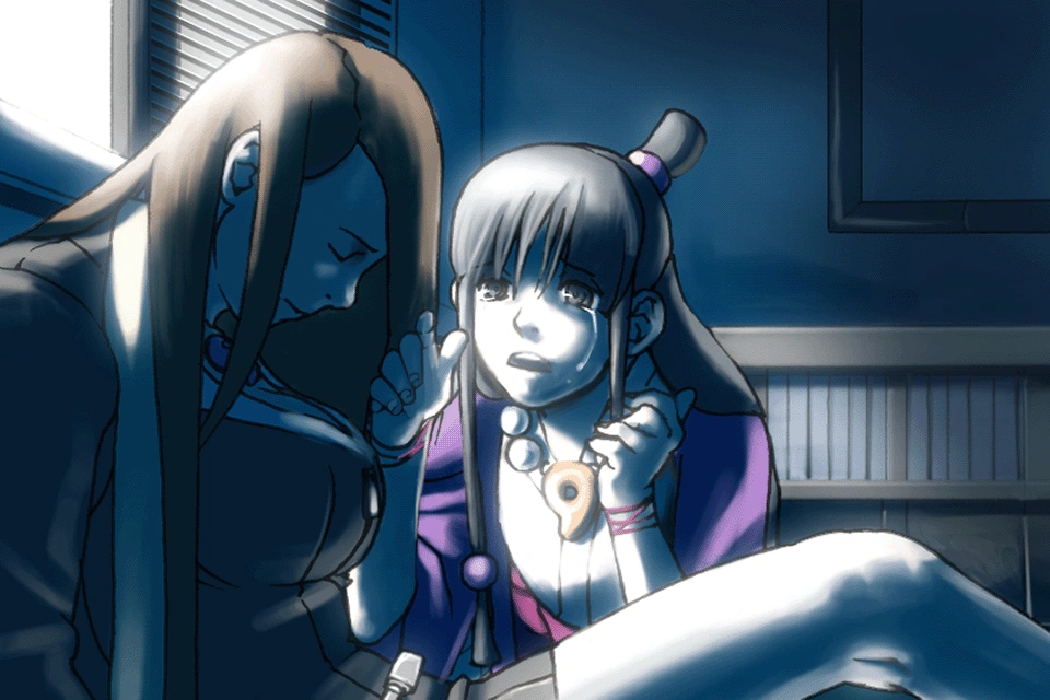 Майя плачет возле тела Мии.