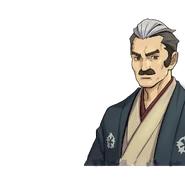 Портрет Юдзина справа при разговоре