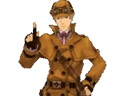 С поднятым пальцем/говорит