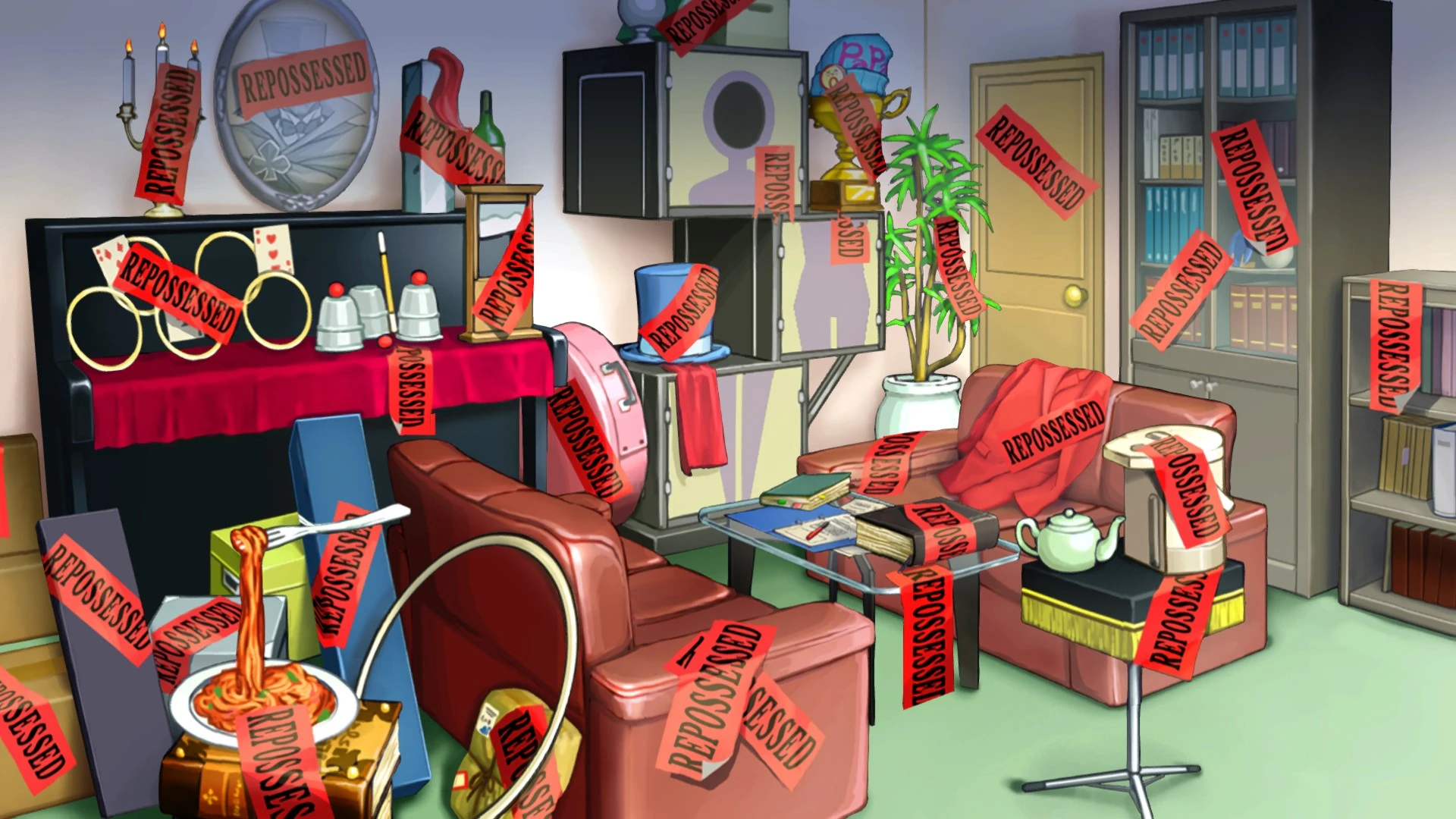 Агентство покрыто наклейками о "Изъято".