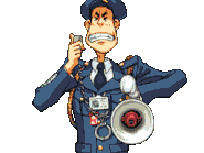 Готовится кричать в громкоговоритель