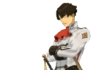 Перекрестил руки (склонил голову)/говорит