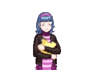 Улыбается/говорит