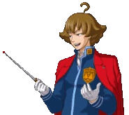 Раздвинув руки/говорит