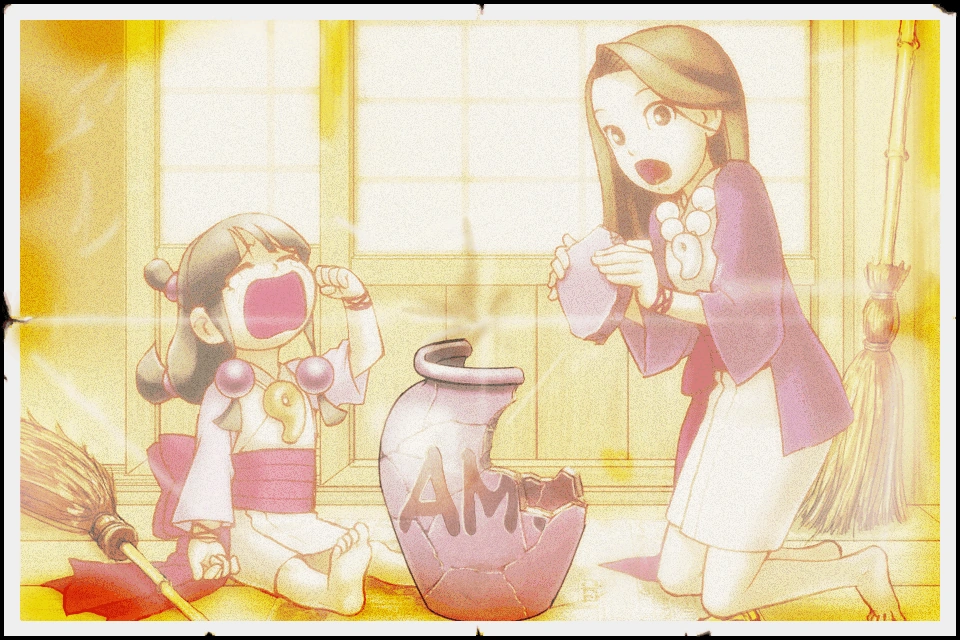 Майя и Мия попались, когда склеивали Священную урну.