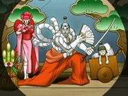 В роли Розовой принцессы на постановке в посольстве Кохдопии (2)