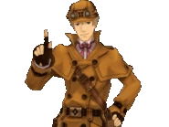 С поднятым пальцем