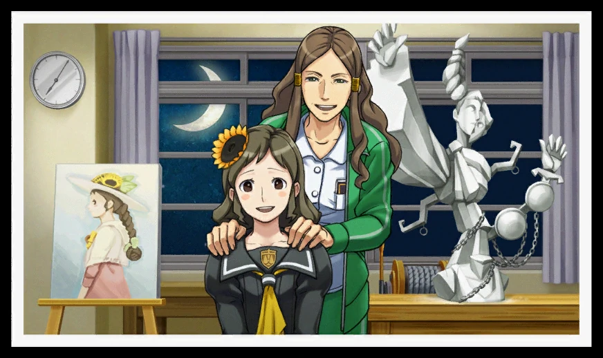 С профессором Корт за день до инсценировки.