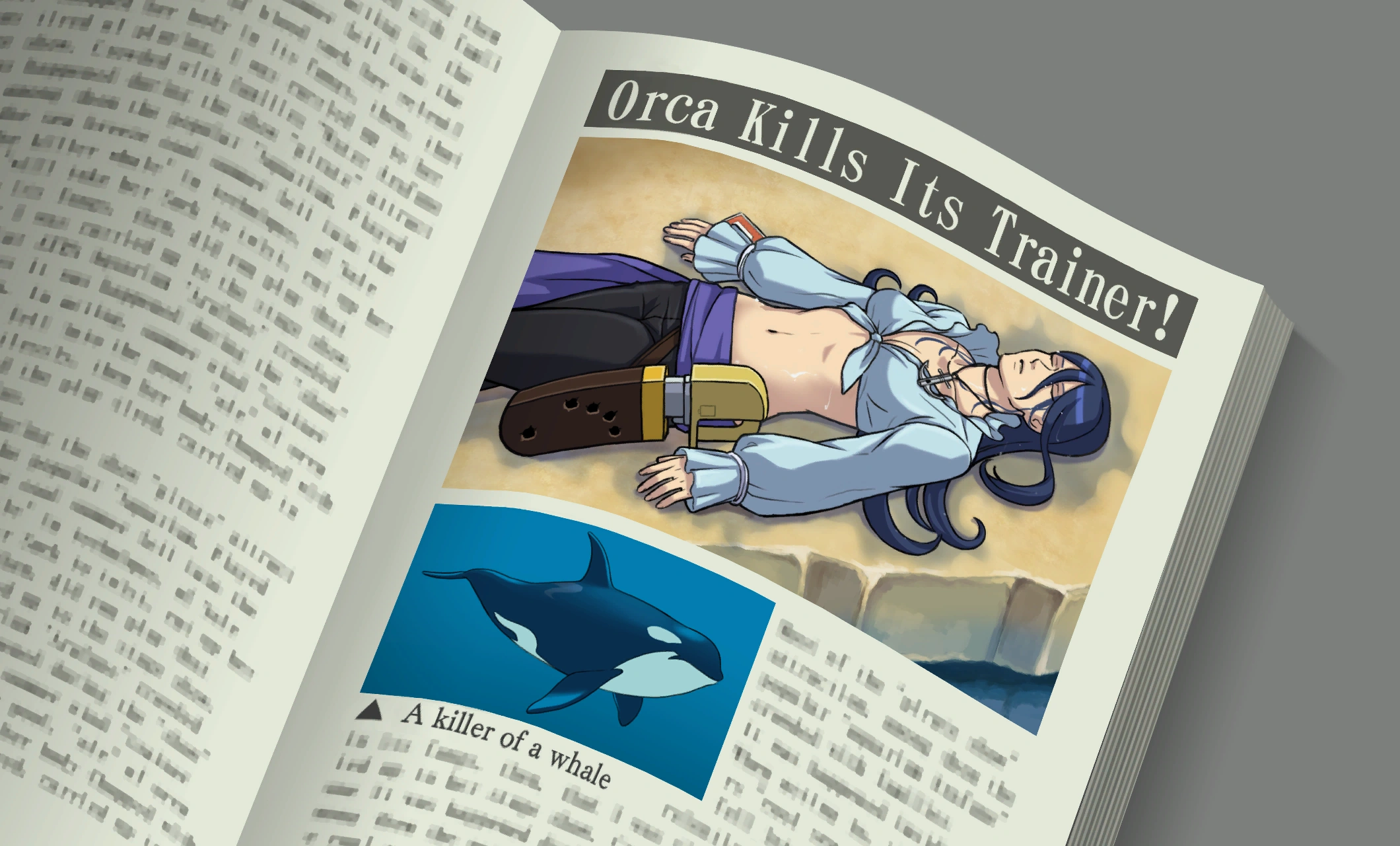 «Касатка-убийца», страница из книги о смерти Саммерс.