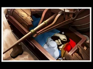 Его тело внутри одной из скульптур Самсона Тангароа