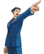 Рекламная иллюстрация Phoenix Wright: Ace Attorney (DS версия)