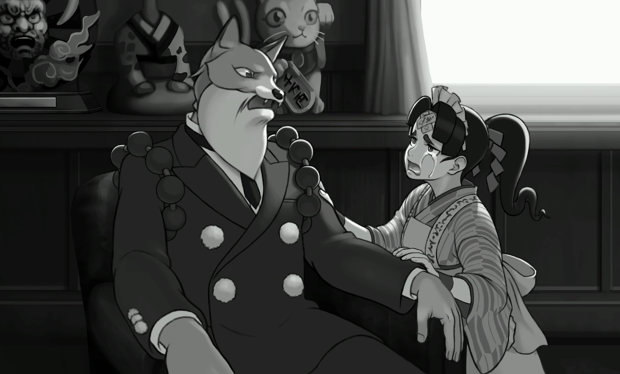 Притворяется Удивительным Девятихвостым, чтобы обмануть Джинкси Тэнму ложным признанием в убийстве.