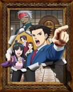 Ключевой плакат Аниме Ace Attorney (2 сезон)