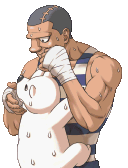 Рокки покусывает ему пальцы