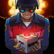 Смотрит страшным взглядом