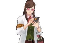 Смотрит на ГГ, держа телефон