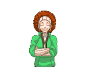 Улыбается/говорит