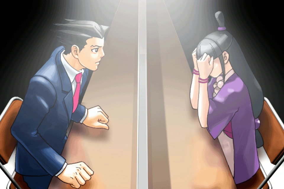 Майа на встрече с Райтом в изоляторе.