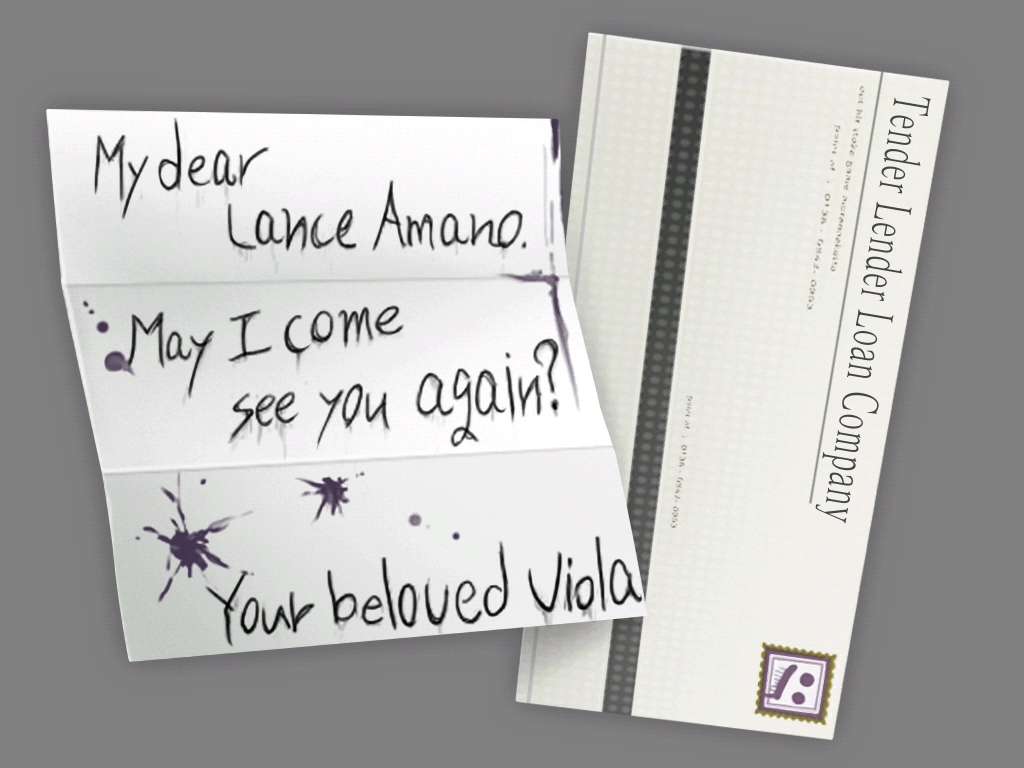 Письмо Виолы Лансу Амано.