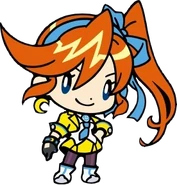 Рисунок в тиби-стиле для набора стикеров, включённого в лимитированное и расширенное издпния игры (только в Японии)