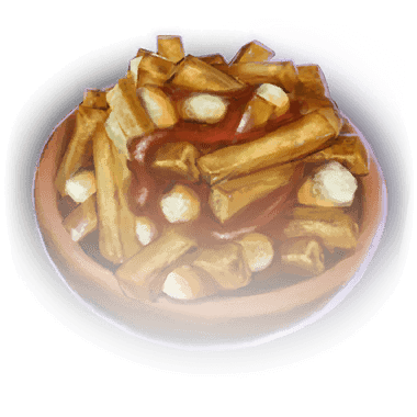 Жареный картофель с сыром