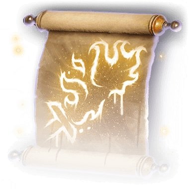 Scroll of Flame Blade Faded