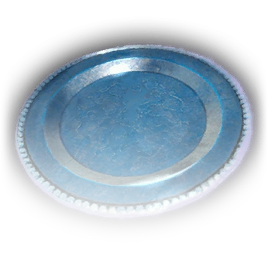 Серебряная тарелка