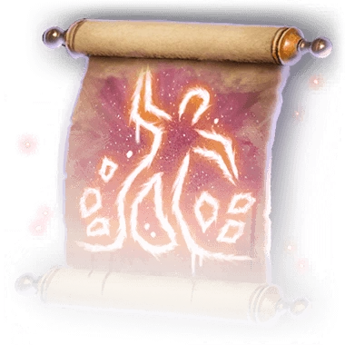 Scroll of Flesh to Stone Faded