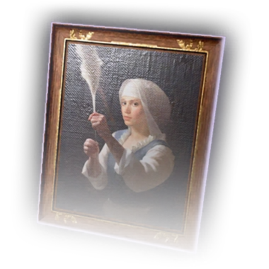 Portrait Maid With Duster Faded