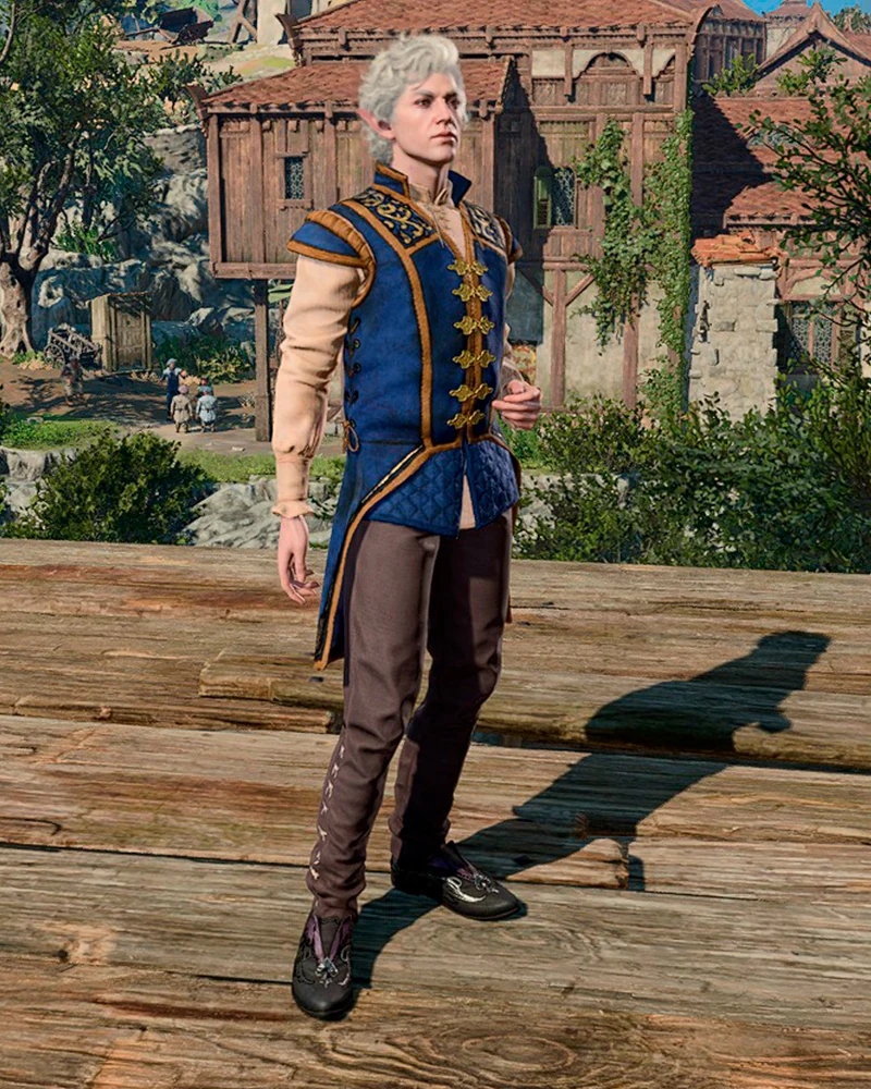 Великолепный синий наряд