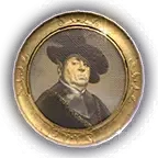 Портрет аристократа на смертном одре овал иконка