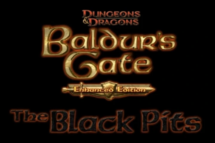 The Black Pits Title Screen