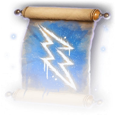 Scroll of Lightning Bolt Faded