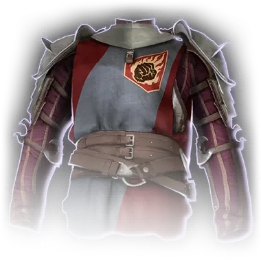 Half Plate Armour Flaming Fist Faded