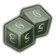 Иконка Кубик 2d6 некро