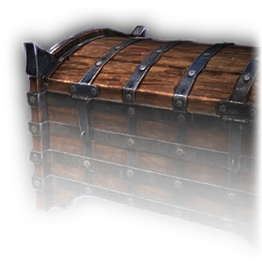 Поросший мхом сундук