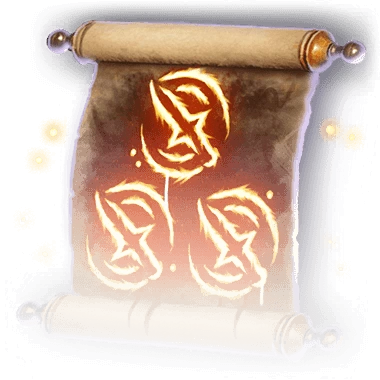 Scroll of Cloud of Daggers Faded