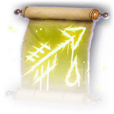 Scroll of Melf's Acid Arrow Faded