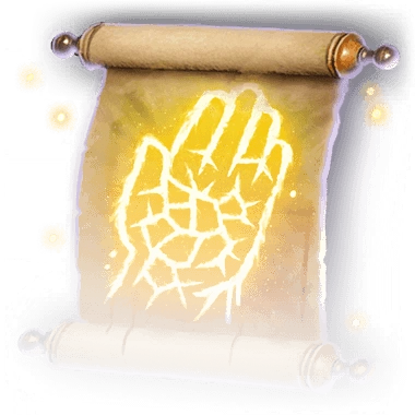 Scroll of Stoneskin Faded