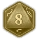 Иконка Кубик 1d8 луч