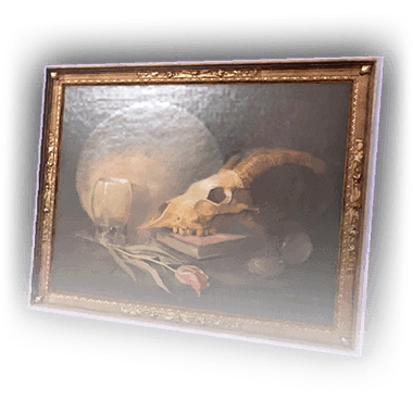 Tableau of Ibex and Rose Faded