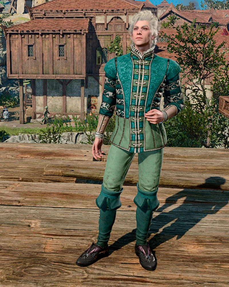 Великолепный бирюзовый наряд