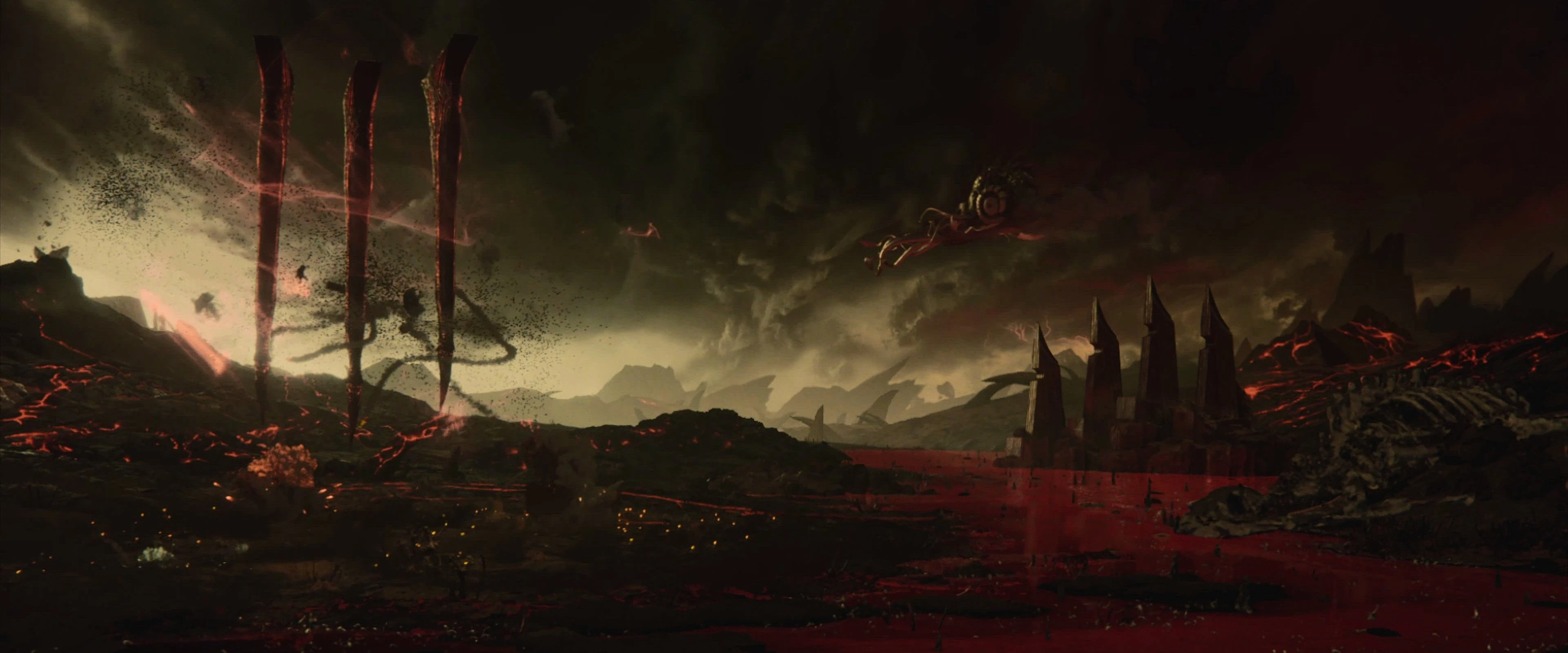 Вид на Аверно в трейлере 