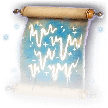 Scroll of Wall of Ice Faded