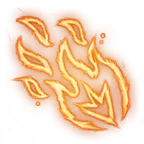 Иконка Фокус Огненный снаряд