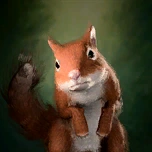 Веточка портрет